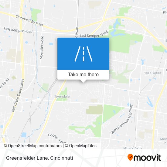 Greensfelder Lane map