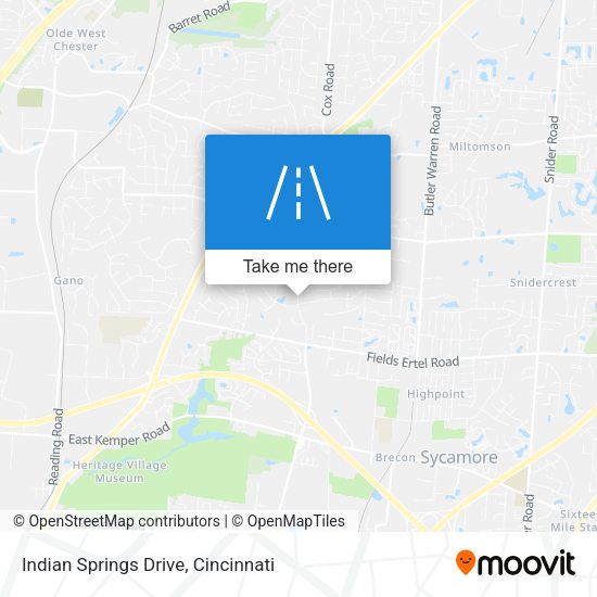 Indian Springs Drive map