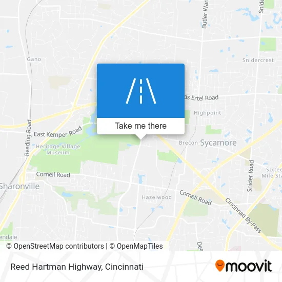 Reed Hartman Highway map