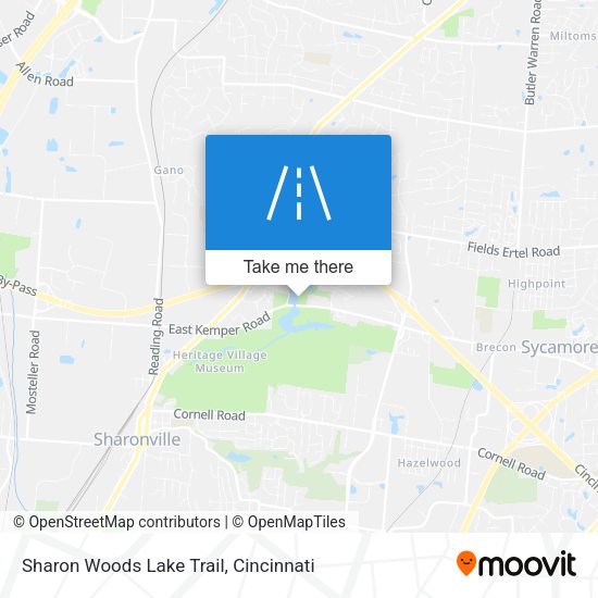 Mapa de Sharon Woods Lake Trail
