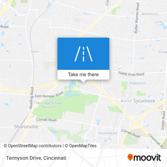 Mapa de Tennyson Drive