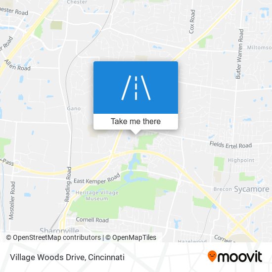 Village Woods Drive map