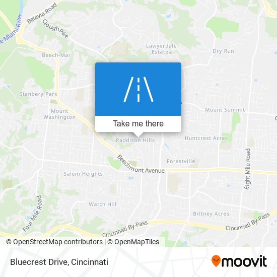 Bluecrest Drive map