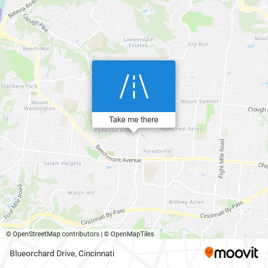 Blueorchard Drive map
