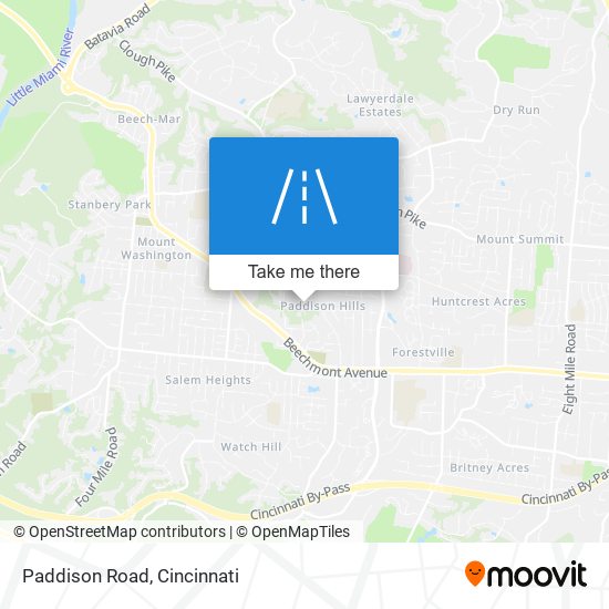 Paddison Road map