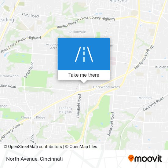 Mapa de North Avenue