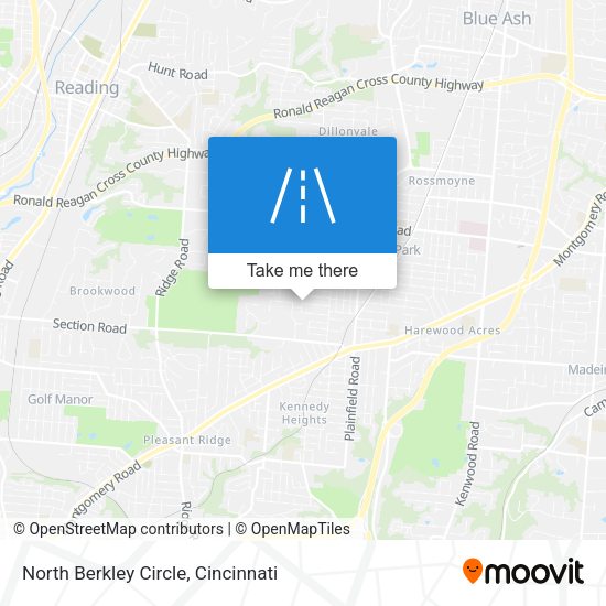 North Berkley Circle map