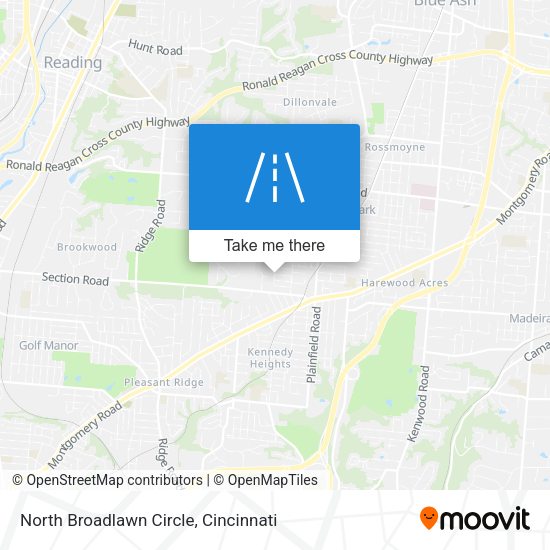 Mapa de North Broadlawn Circle