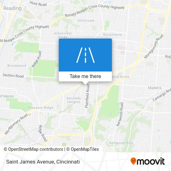 Mapa de Saint James Avenue