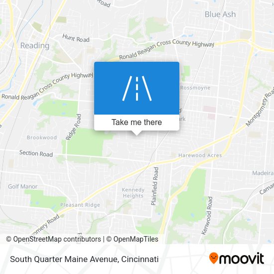 Mapa de South Quarter Maine Avenue