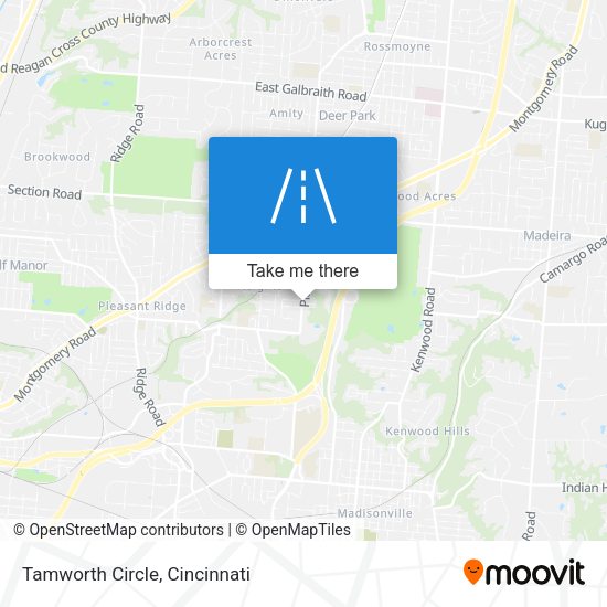 Mapa de Tamworth Circle