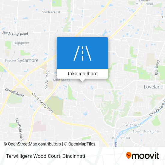 Terwilligers Wood Court map