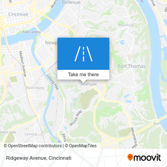 Mapa de Ridgeway Avenue