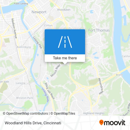 Woodland Hills Drive map
