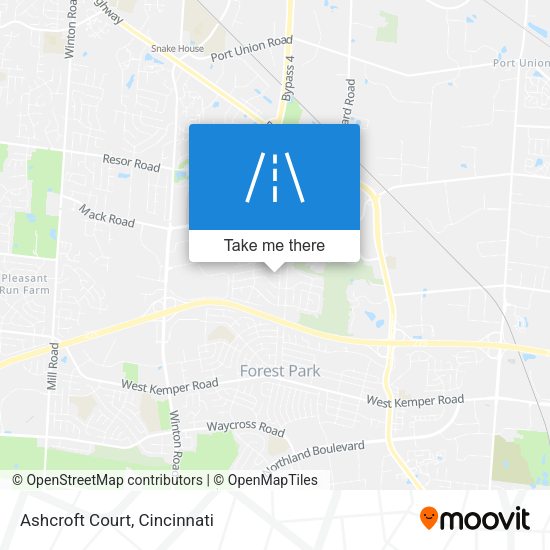 Mapa de Ashcroft Court