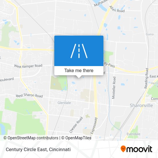 Century Circle East map