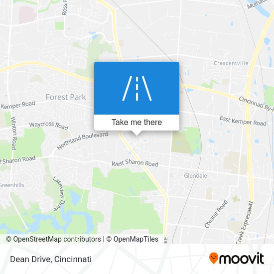 Dean Drive map