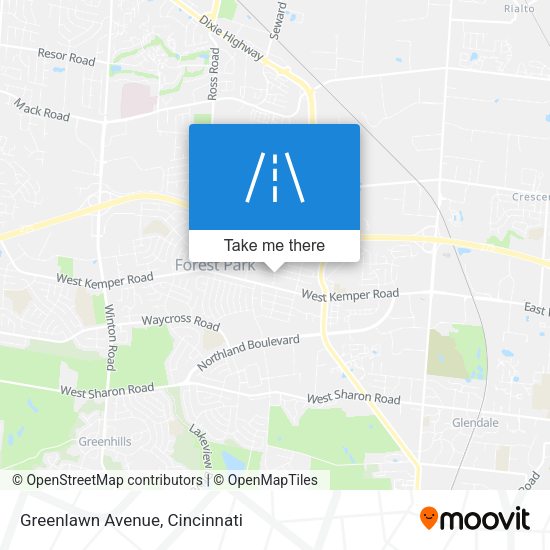 Greenlawn Avenue map