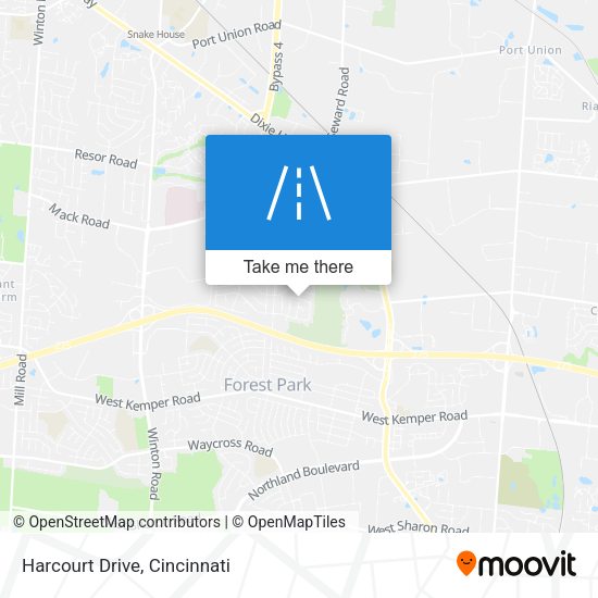 Harcourt Drive map