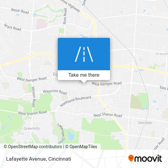 Mapa de Lafayette Avenue