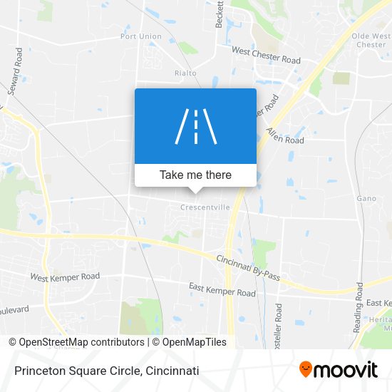 Princeton Square Circle map