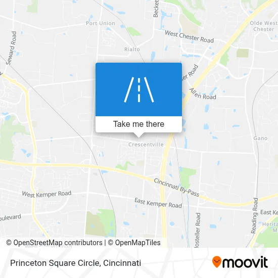 Princeton Square Circle map