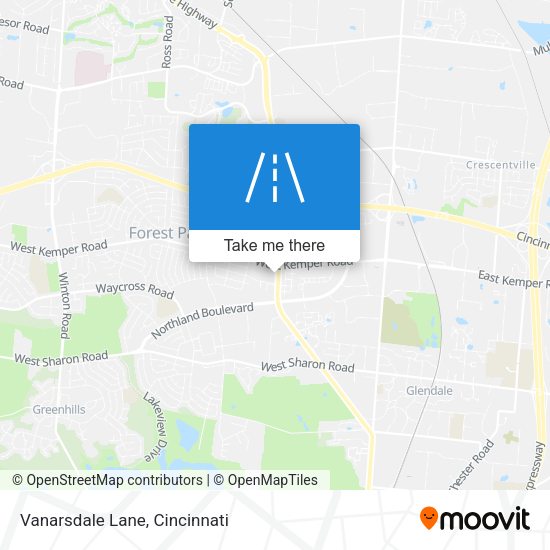 Mapa de Vanarsdale Lane