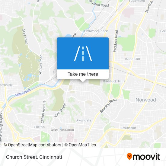 Mapa de Church Street