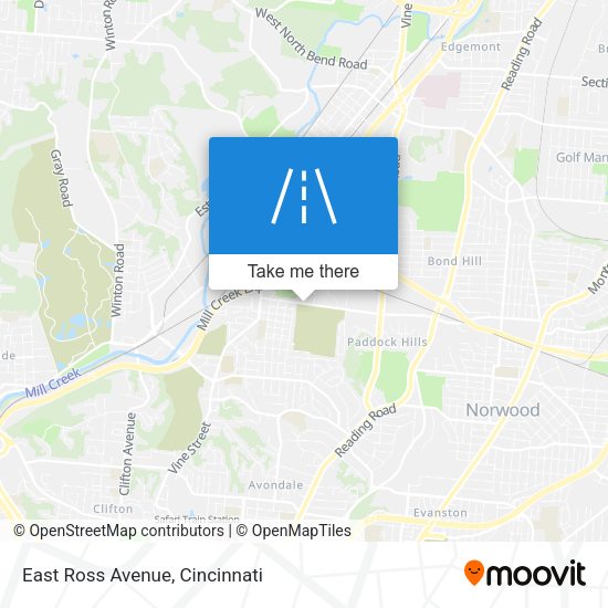 Mapa de East Ross Avenue