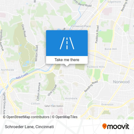 Mapa de Schroeder Lane