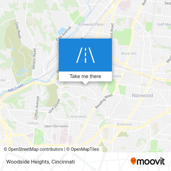 Woodside Heights map