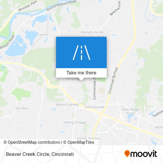 Beaver Creek Circle map
