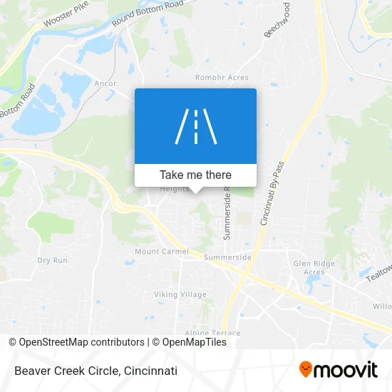 Beaver Creek Circle map
