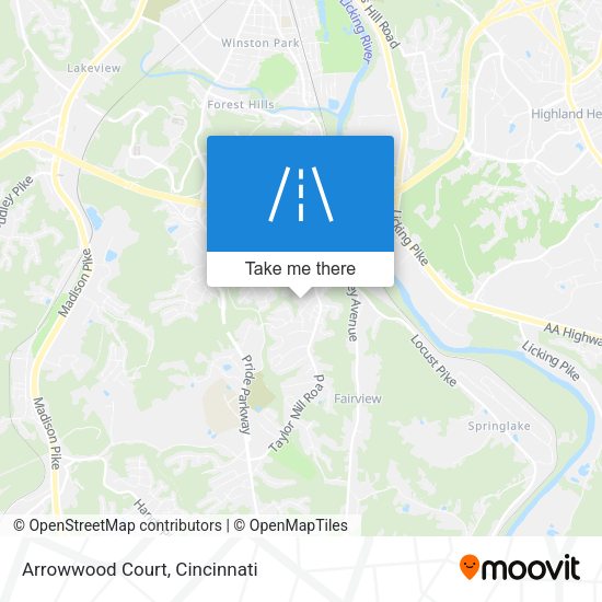 Mapa de Arrowwood Court