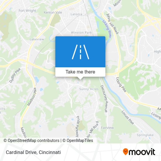 Mapa de Cardinal Drive