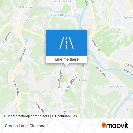 Crocus Lane map