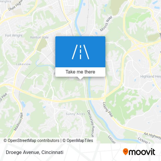Mapa de Droege Avenue