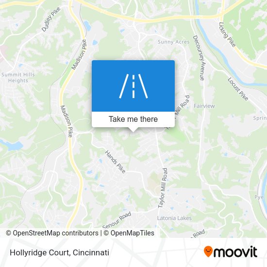 Hollyridge Court map