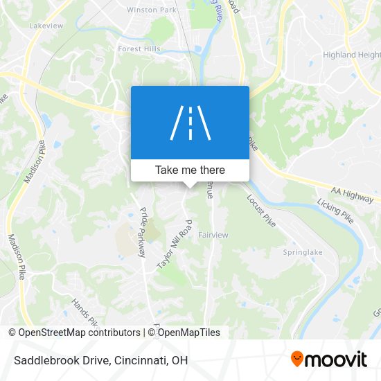 Mapa de Saddlebrook Drive