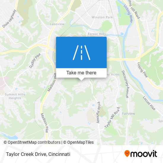 Mapa de Taylor Creek Drive