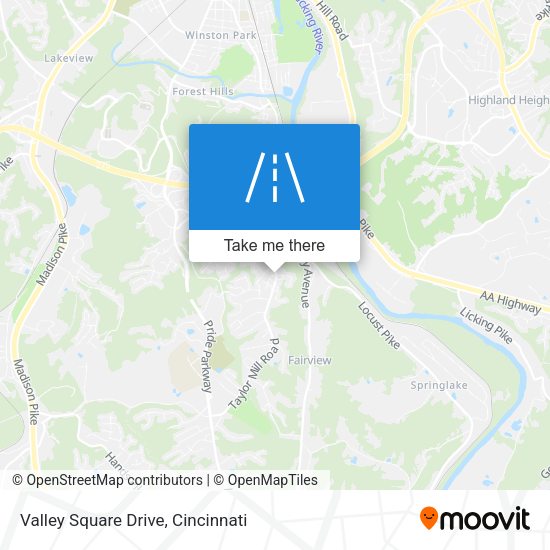 Valley Square Drive map