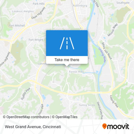 Mapa de West Grand Avenue