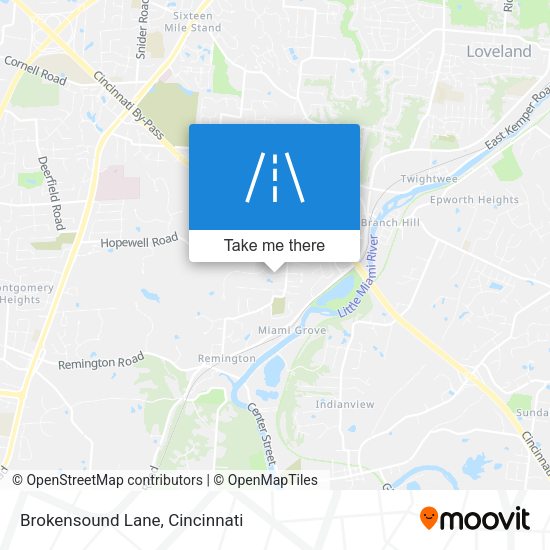 Mapa de Brokensound Lane