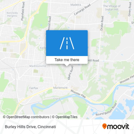 Burley Hills Drive map