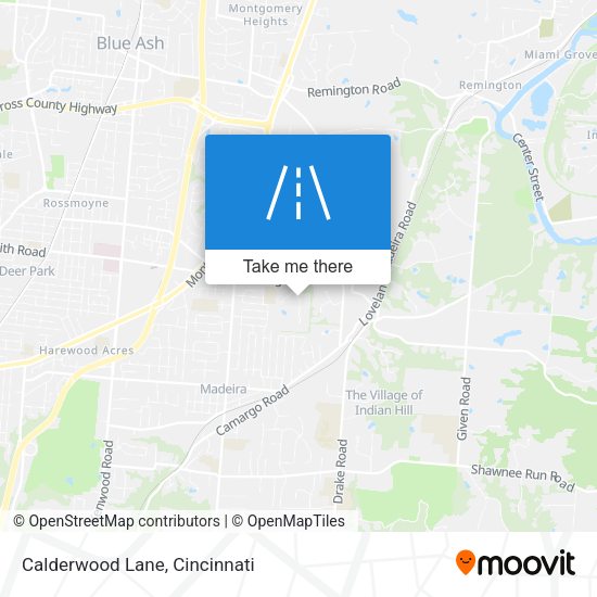 Calderwood Lane map