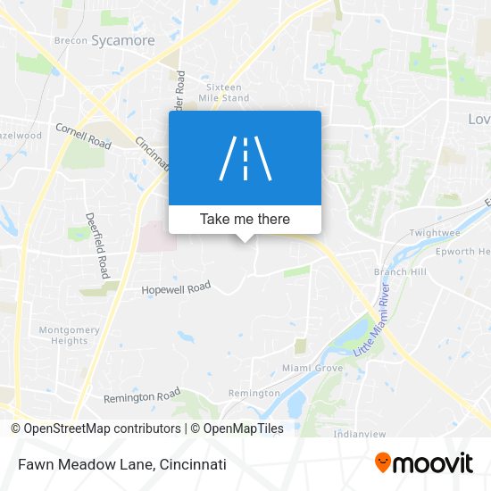 Fawn Meadow Lane map