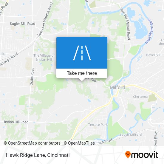 Hawk Ridge Lane map