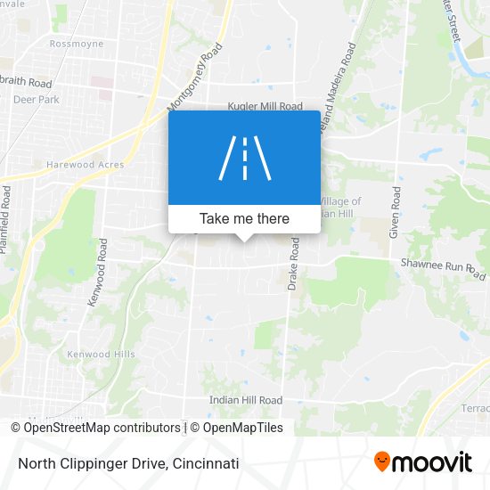 Mapa de North Clippinger Drive