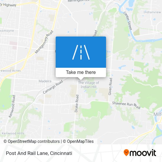 Post And Rail Lane map