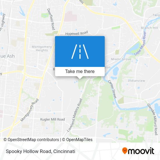 Mapa de Spooky Hollow Road